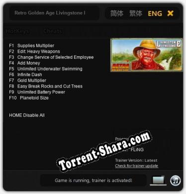 Retro Golden Age Livingstone I Presume: Читы, Трейнер +10 [FLiNG]