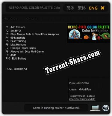 RETRO-PIXEL COLOR PALETTE Color by Number: Трейнер +10 [v1.3]