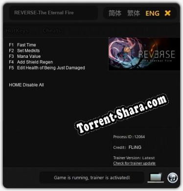 REVERSE-The Eternal Fire: Читы, Трейнер +5 [FLiNG]