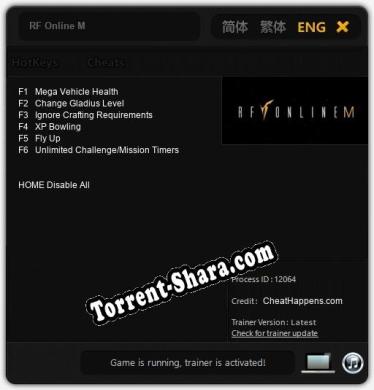 RF Online M: Читы, Трейнер +6 [CheatHappens.com]