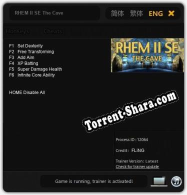 RHEM II SE The Cave: Трейнер +6 [v1.7]