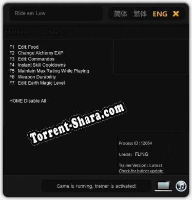 Ride em Low: Трейнер +7 [v1.8]
