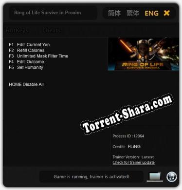 Ring of Life Survive in Proxima: Трейнер +5 [v1.1]
