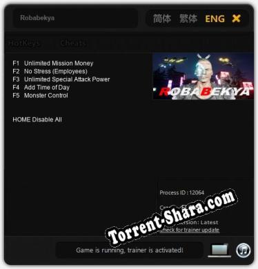 Трейнер для Robabekya [v1.0.5]
