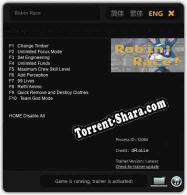 Robin Race: Читы, Трейнер +10 [dR.oLLe]