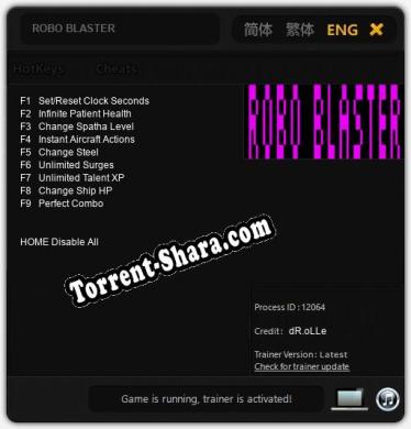 ROBO BLASTER: ТРЕЙНЕР И ЧИТЫ (V1.0.4)