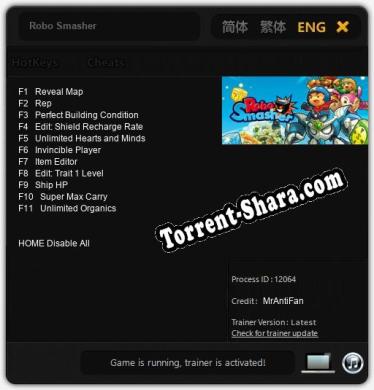 Robo Smasher: Читы, Трейнер +11 [MrAntiFan]