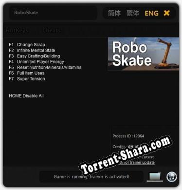 Трейнер для RoboSkate [v1.0.9]