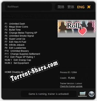 RollHeart: Трейнер +14 [v1.7]