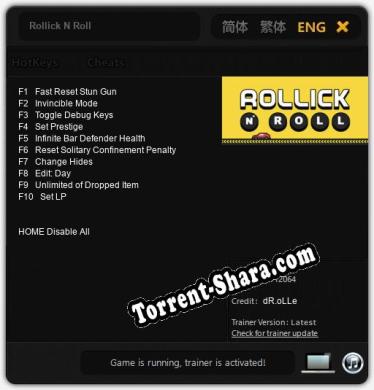 Rollick N Roll: Читы, Трейнер +10 [dR.oLLe]
