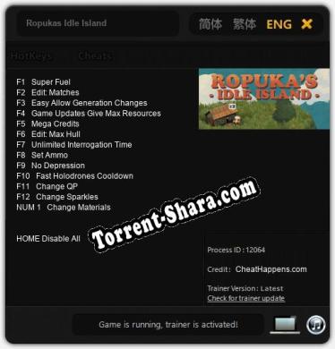 Ropukas Idle Island: Трейнер +13 [v1.7]