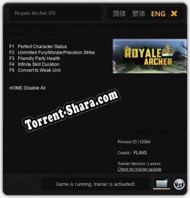 Royale Archer VR: ТРЕЙНЕР И ЧИТЫ (V1.0.39)