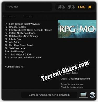 RPG MO: Читы, Трейнер +12 [CheatHappens.com]