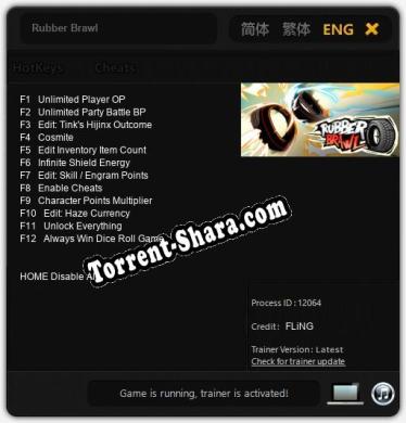 Трейнер для Rubber Brawl [v1.0.6]