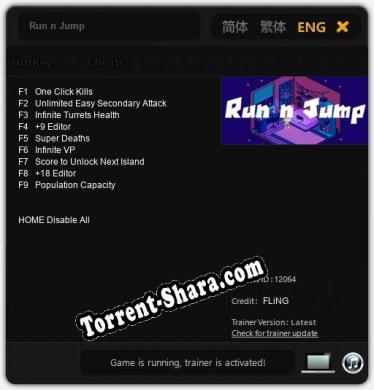 Run n Jump: Трейнер +9 [v1.5]