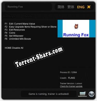 Running Fox: Трейнер +6 [v1.9]