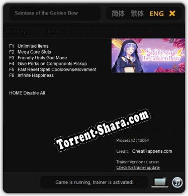 Saintess of the Golden Bow: Трейнер +6 [v1.6]
