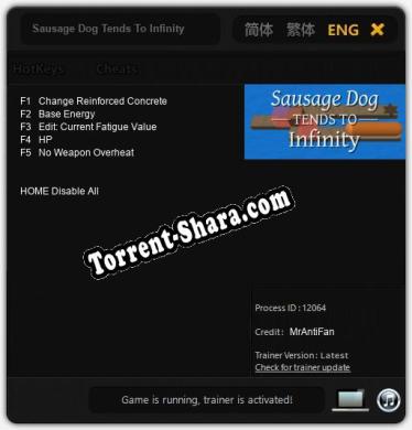 Sausage Dog Tends To Infinity: Читы, Трейнер +5 [MrAntiFan]