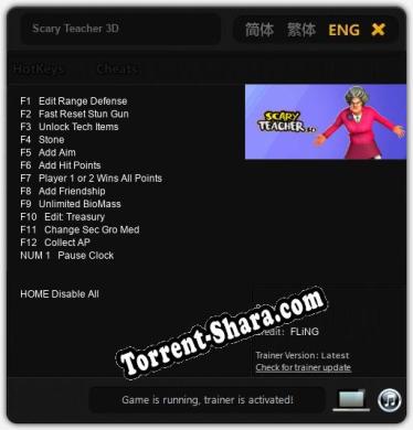 Scary Teacher 3D: Трейнер +13 [v1.2]