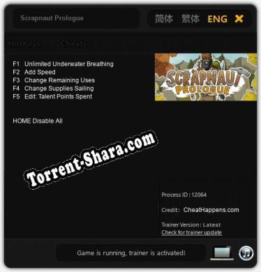Scrapnaut Prologue: Трейнер +5 [v1.5]
