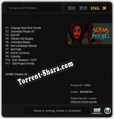 Scraps and Patches: Трейнер +11 [v1.4]