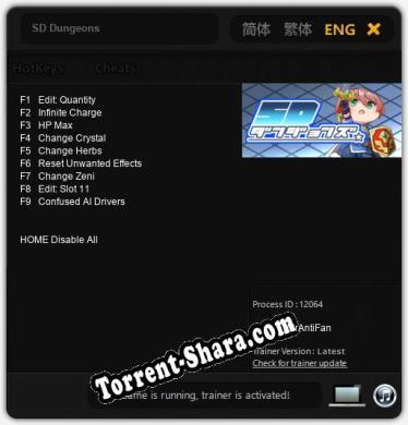 Трейнер для SD Dungeons [v1.0.6]