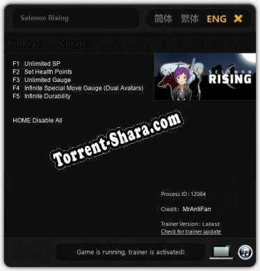 Selenon Rising: Читы, Трейнер +5 [MrAntiFan]