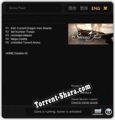 Senza Peso: Трейнер +5 [v1.1]