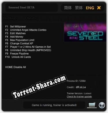 Трейнер для Severed Steel BETA [v1.0.3]