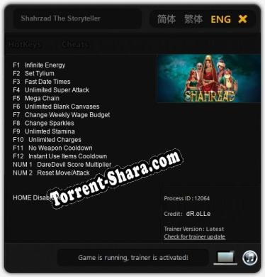 Shahrzad The Storyteller: Трейнер +14 [v1.5]