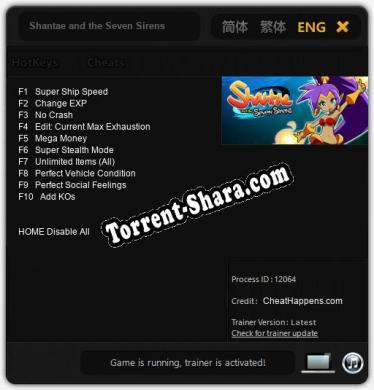 Shantae and the Seven Sirens: Трейнер +10 [v1.8]