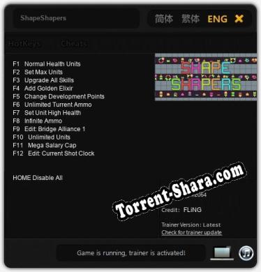 ShapeShapers: ТРЕЙНЕР И ЧИТЫ (V1.0.39)