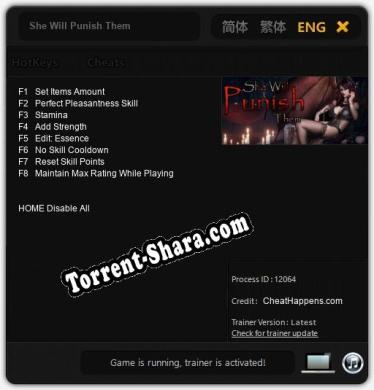 She Will Punish Them: Трейнер +8 [v1.3]