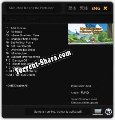 Shin chan Me and the Professor on Summer Vacation The Endless Seven-Day Journey: Читы, Трейнер +14 [FLiNG]