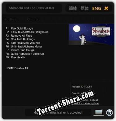 Shirohebi and The Tower of Mercy: ТРЕЙНЕР И ЧИТЫ (V1.0.54)