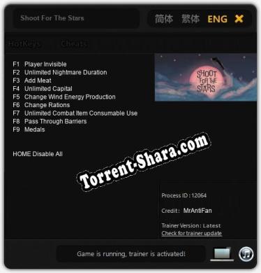 Shoot For The Stars: Читы, Трейнер +9 [MrAntiFan]