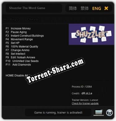 Shuzzler The Word Game: Читы, Трейнер +11 [dR.oLLe]