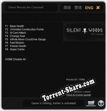 Silent Woods the Cleansed: Читы, Трейнер +8 [dR.oLLe]