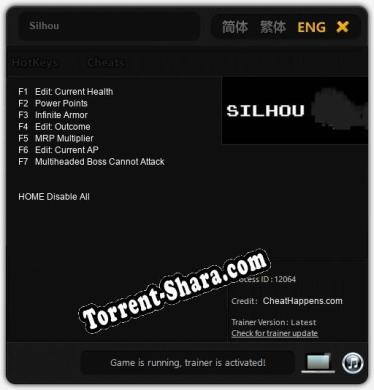 Silhou: ТРЕЙНЕР И ЧИТЫ (V1.0.41)