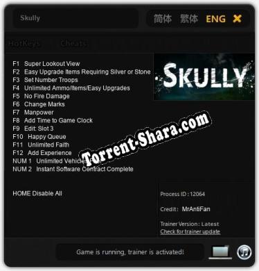 Skully: Читы, Трейнер +14 [MrAntiFan]