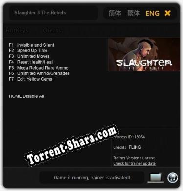 Slaughter 3 The Rebels: Читы, Трейнер +7 [FLiNG]