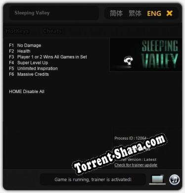 Sleeping Valley: Читы, Трейнер +6 [MrAntiFan]