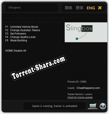 Slingbox: ТРЕЙНЕР И ЧИТЫ (V1.0.55)