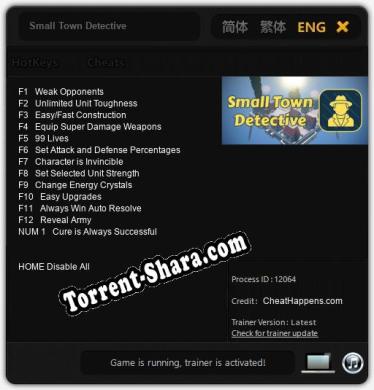 Small Town Detective: Читы, Трейнер +13 [CheatHappens.com]