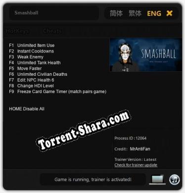 Smashball: Читы, Трейнер +9 [MrAntiFan]