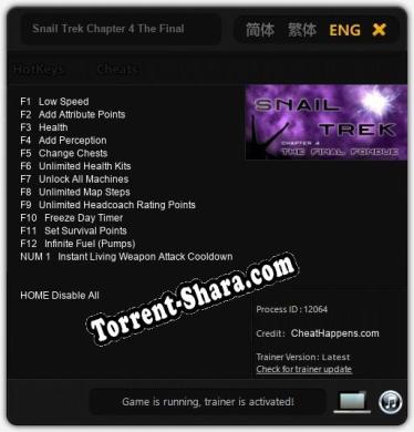 Snail Trek Chapter 4 The Final Fondue: Трейнер +13 [v1.9]