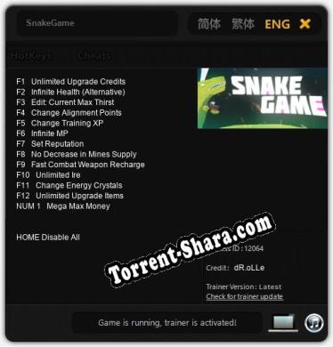 SnakeGame: Трейнер +13 [v1.4]