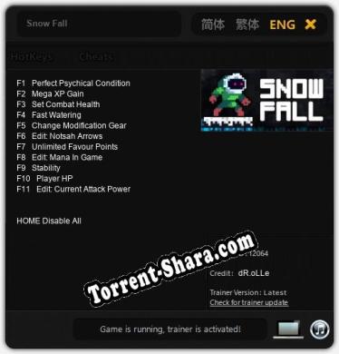 Snow Fall: ТРЕЙНЕР И ЧИТЫ (V1.0.89)
