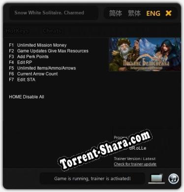 Snow White Solitaire. Charmed Kingdom: Читы, Трейнер +7 [dR.oLLe]