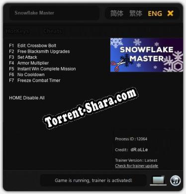 Snowflake Master: Трейнер +7 [v1.4]